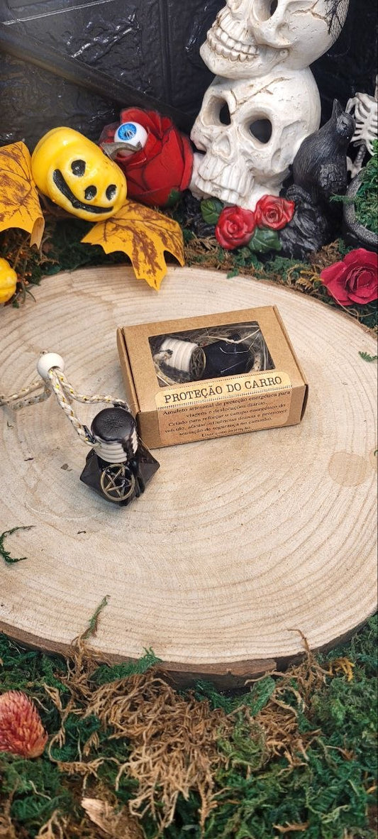 Guardião de Estrada – Spell Jar de Proteção para Carro-feito á mão