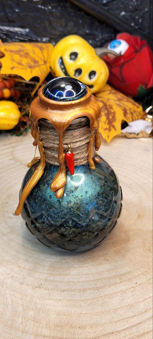 Sentinela Engarrafada – Amuleto Mágico Personalizado para Proteção, Sorte e Energia Positiva