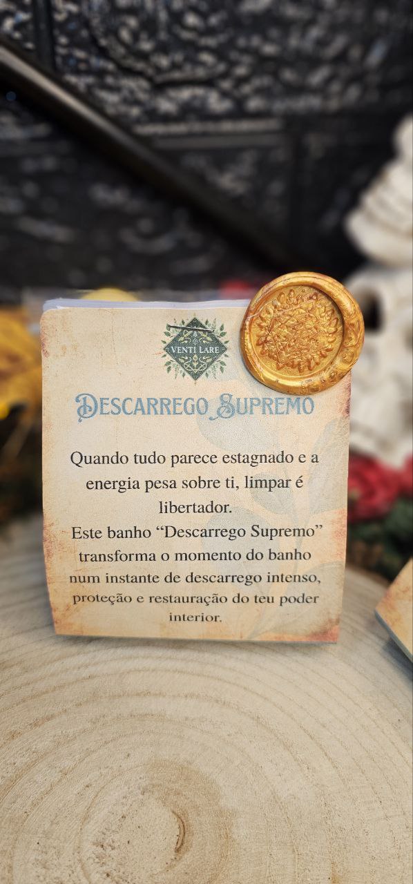 Descarrego Supremo – Banho Ritualístico de Limpeza Energética Profunda e Proteção