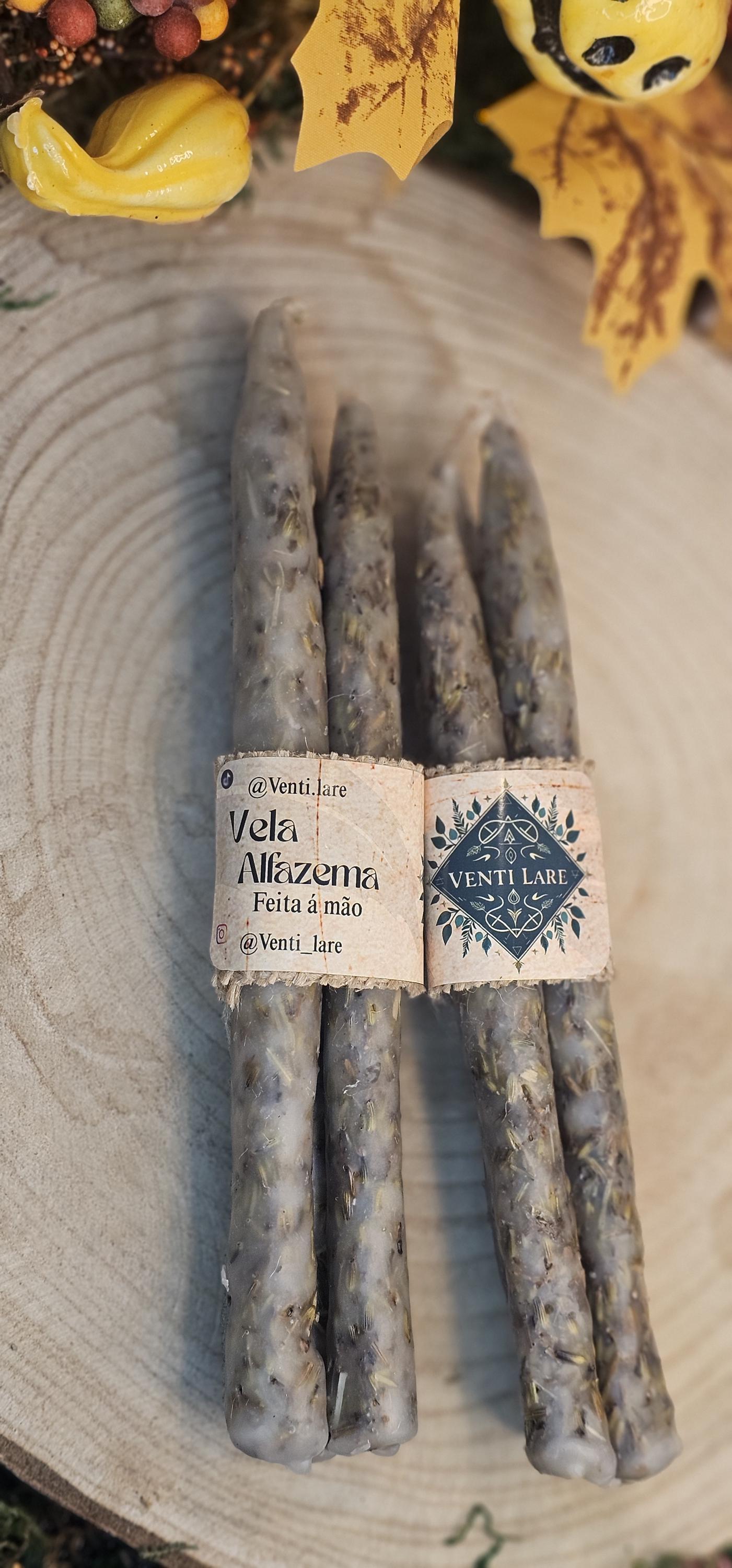Kit 3 Velas de Alfazema Artesanais | Limpeza Energética | Calma, Paz e Equilíbrio | Feitas à Mão