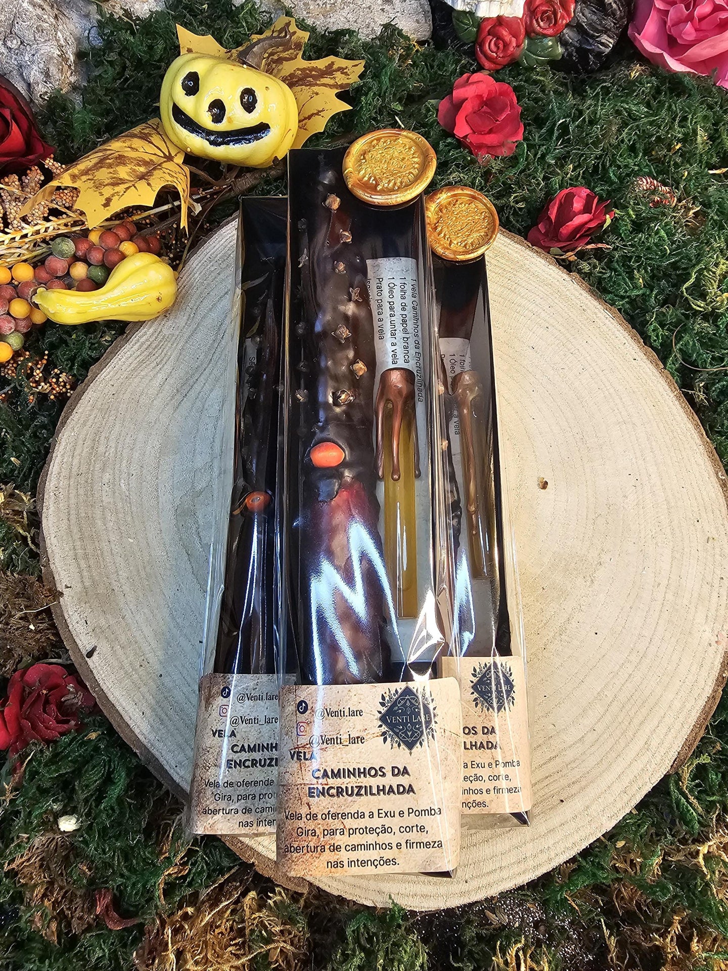 Vela Ritualistica Caminhos da Encruzilhada | Vela Ritual Guardiões